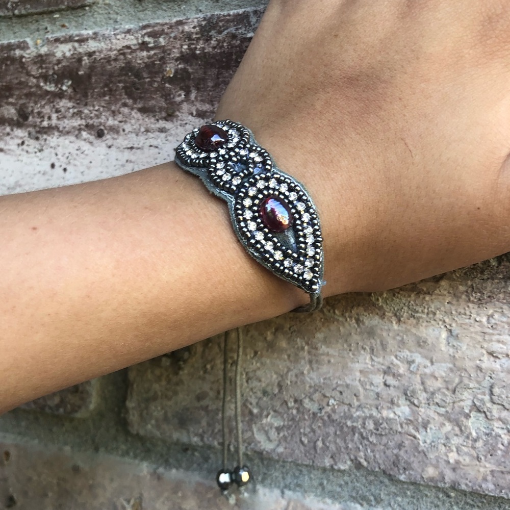 Silver Beaded Bracelet